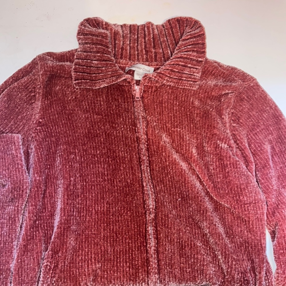 coldwater creek velvet oversized jacket